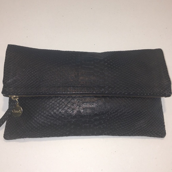 Clare V Handbags - Clare V Snake Fold Over Clutch
